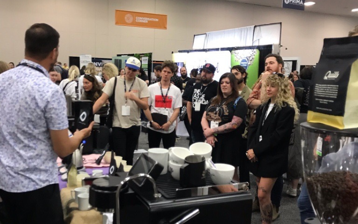 A Coffee Fest education session in progress