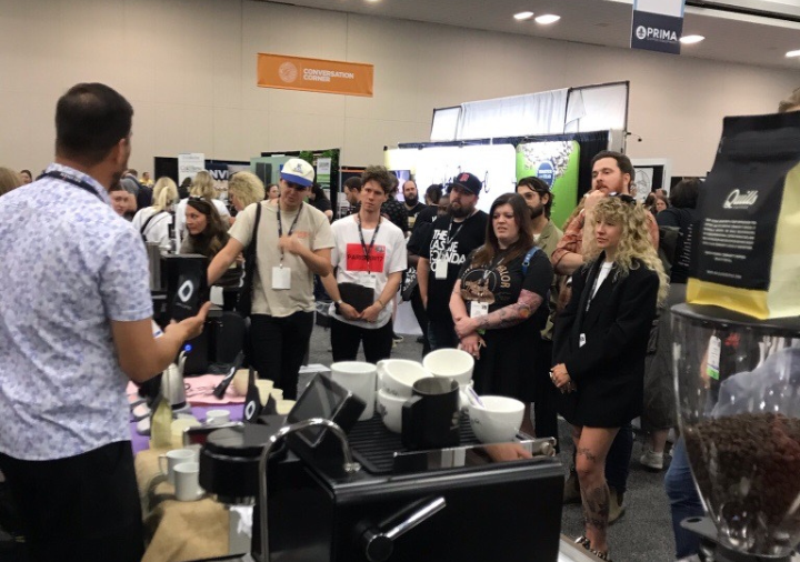 A Coffee Fest education session in progress