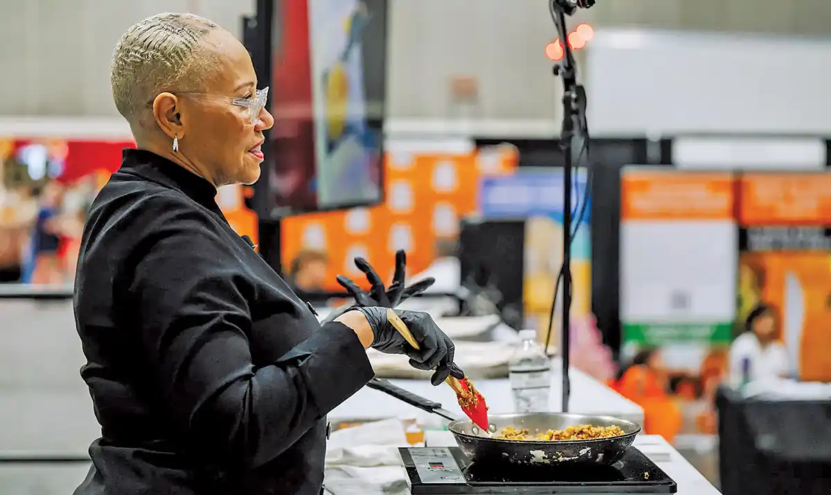 Chef demonstration at the California Restaurant Show
