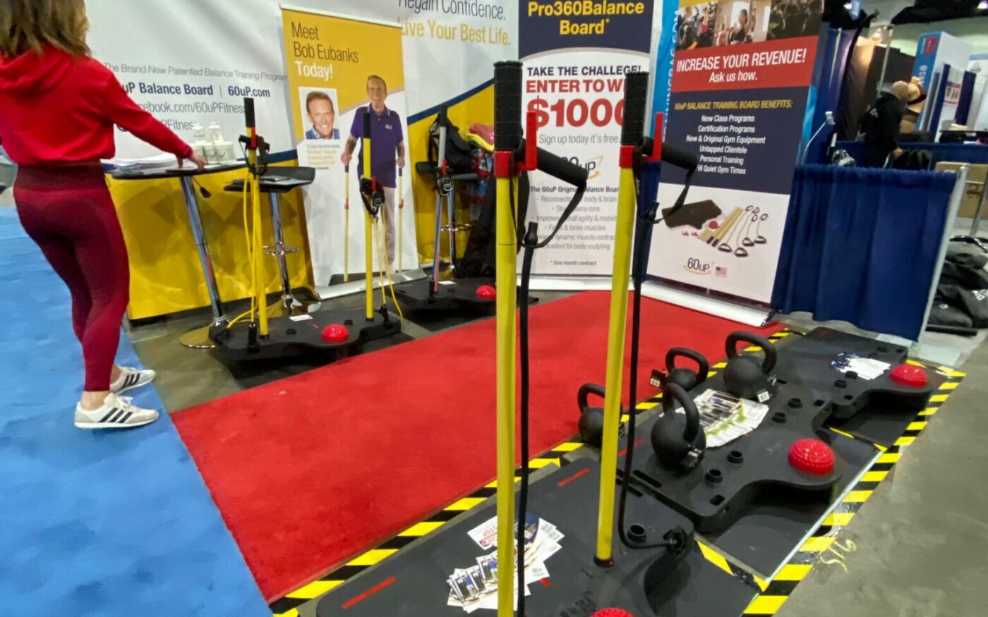 Fitness demo area at TheFitExpo Anaheim
