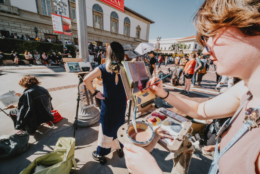 Hands-on art activity at LightBox Expo