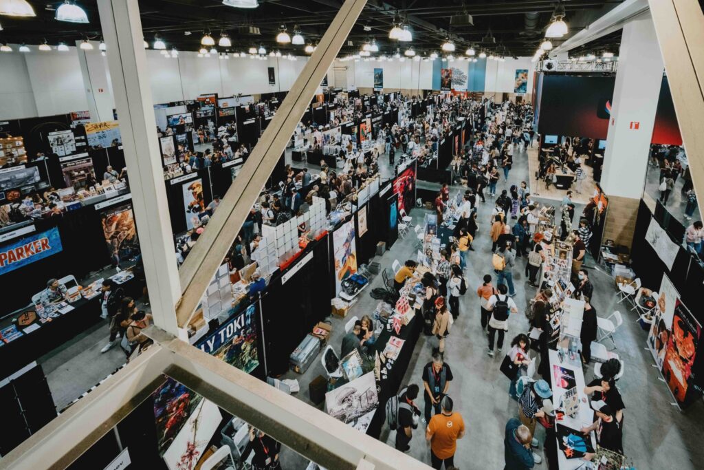 Packed exhibit hall at LightBox Expo