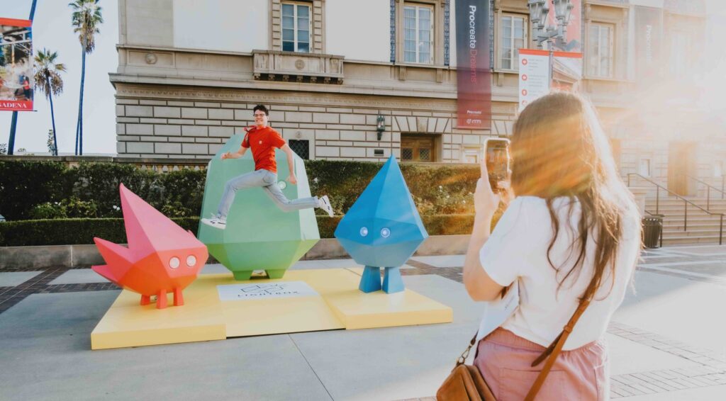 Art installation at LightBox Expo