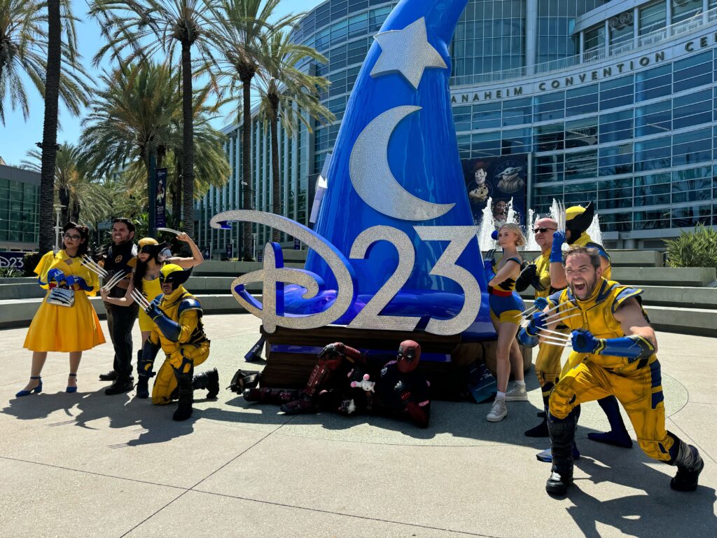 Costumed fans at D23