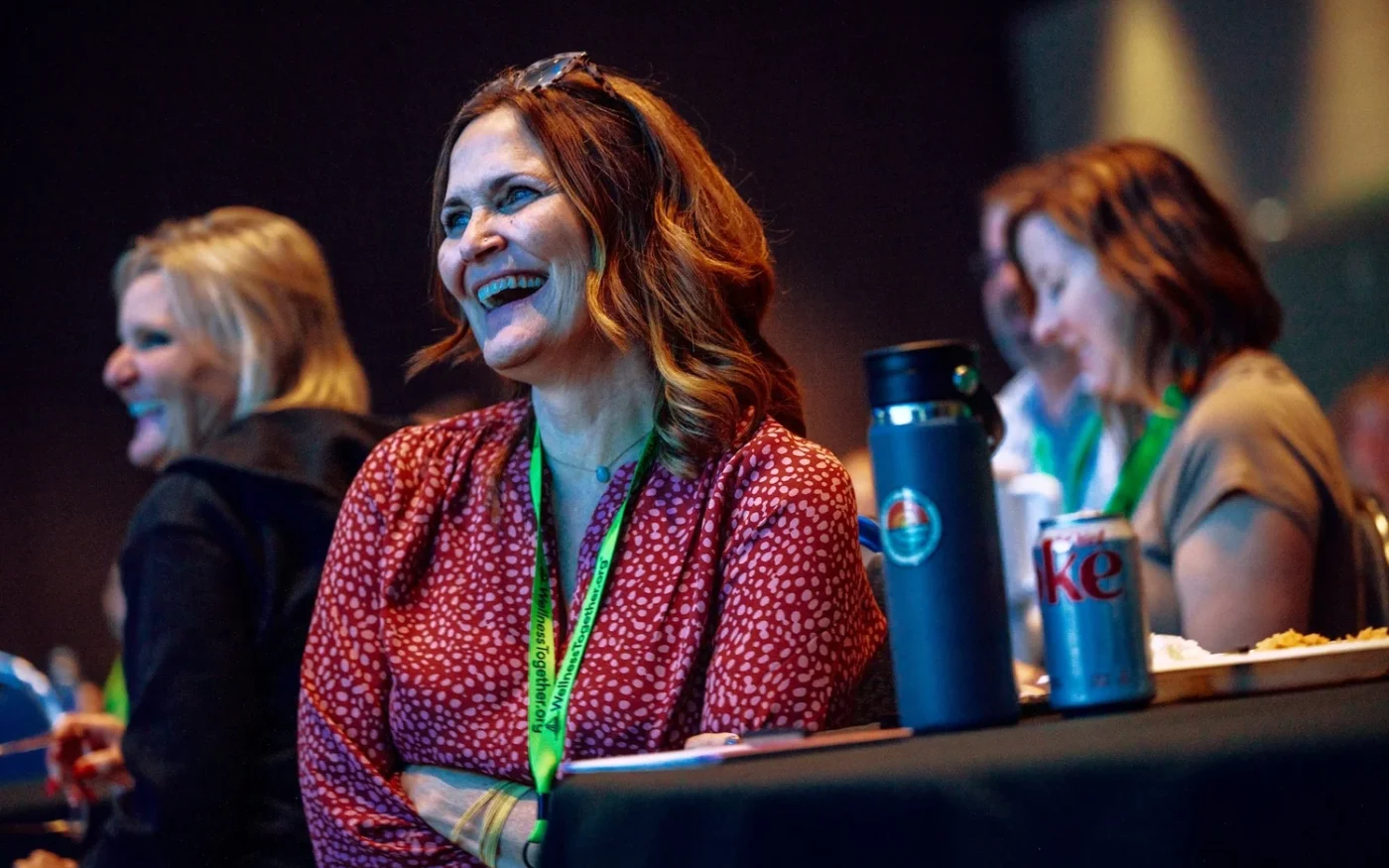 Attendees during a conference session