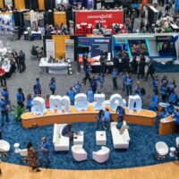 Overhead view of the NMSDC Exchange floor