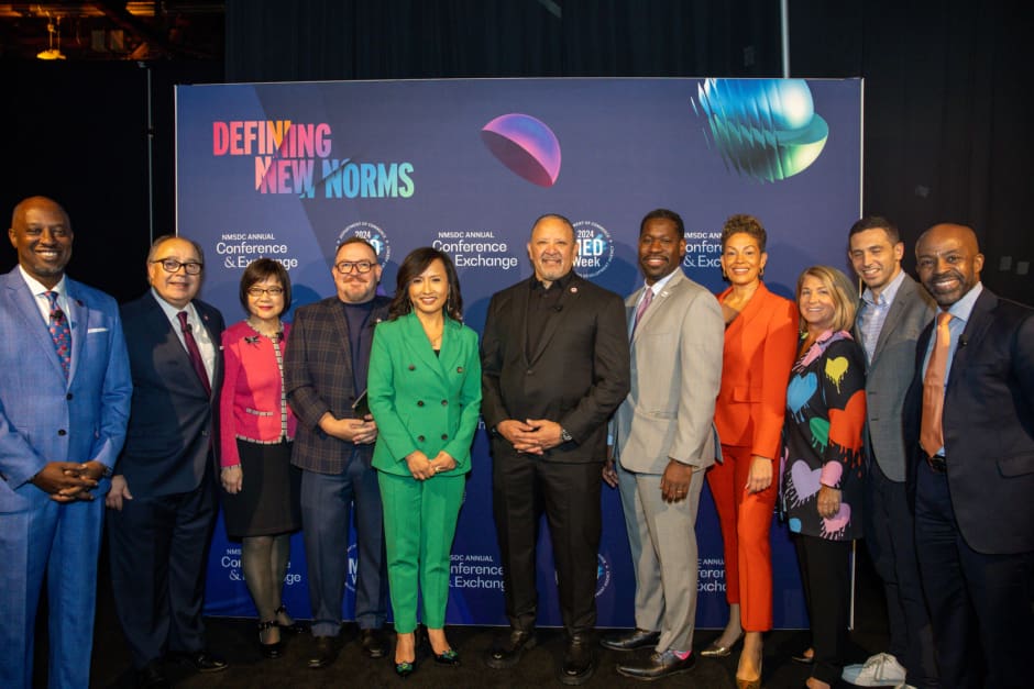 Group at the NMSDC conference backdrop