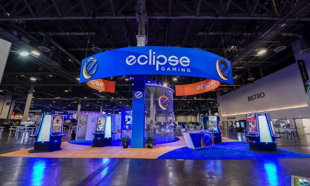 Exhibitor stand on the G2E floor