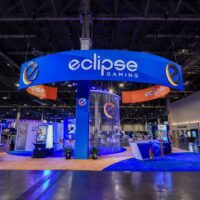Exhibitor stand on the G2E floor