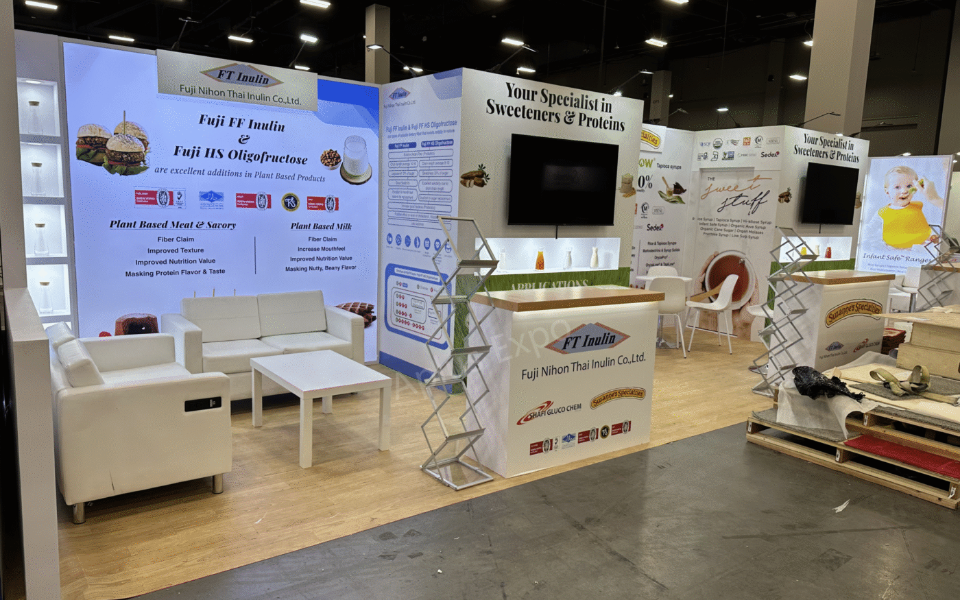 Ingredient supplier booth at SupplySide