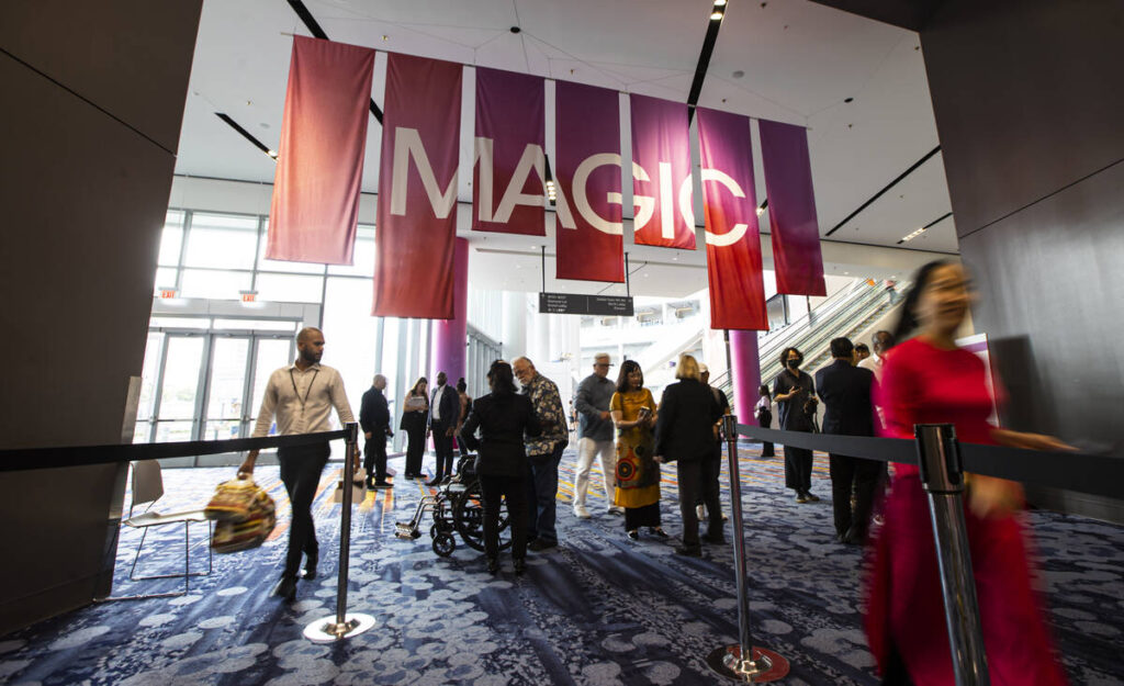 MAGIC entrance with attendees