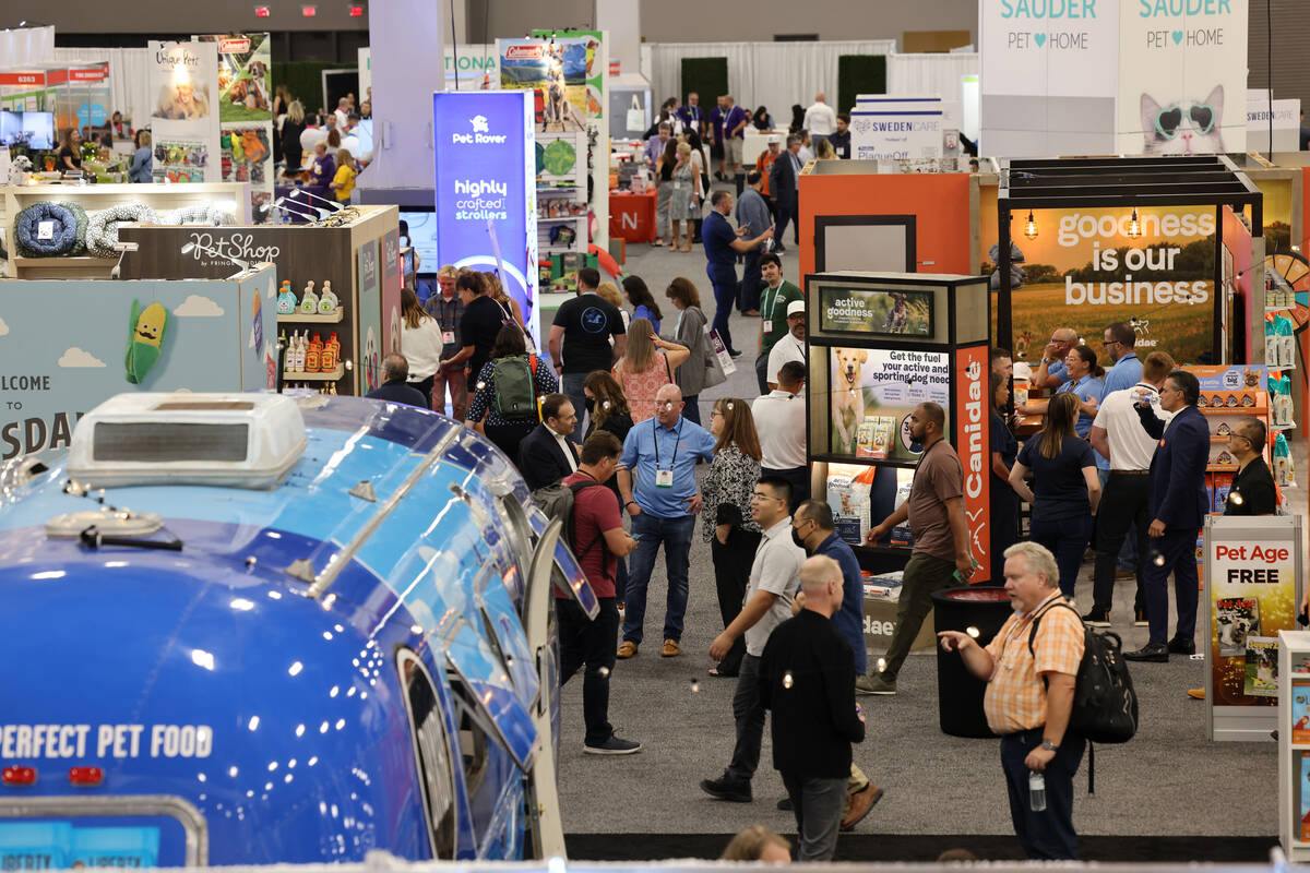 Exhibits at the SUPERZOO trade show