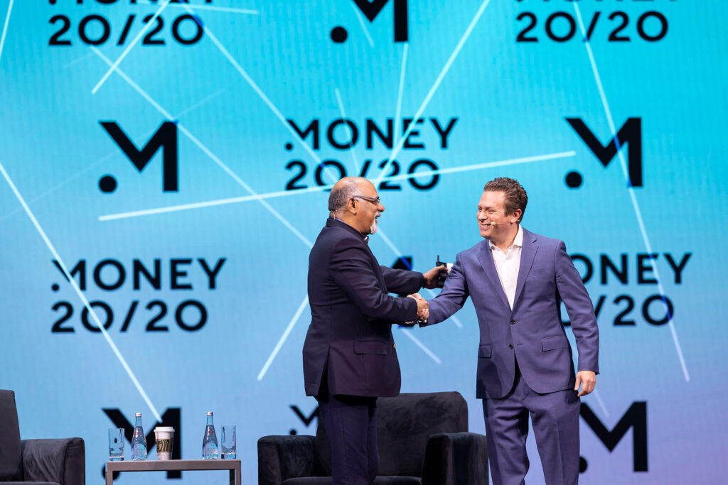 Speaker on stage at Money20/20