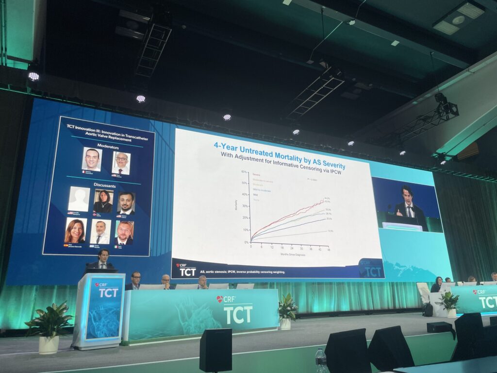TCT main stage with data presentation