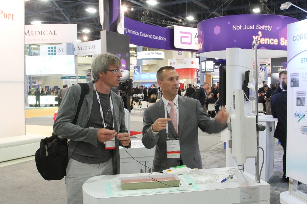 Device booth on the TCT expo floor
