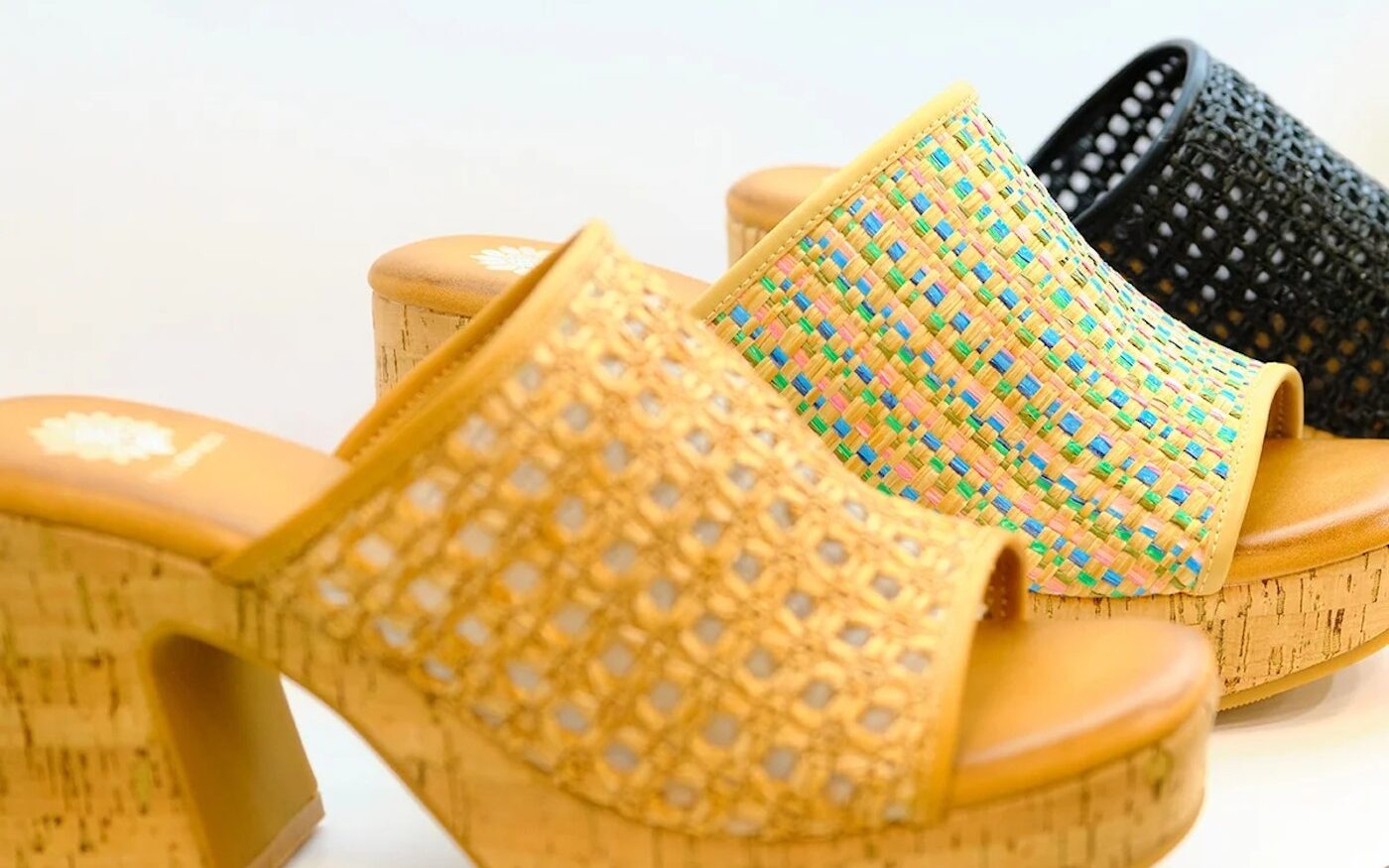 Woven lifestyle footwear displayed for buyers at MAGIC Las Vegas