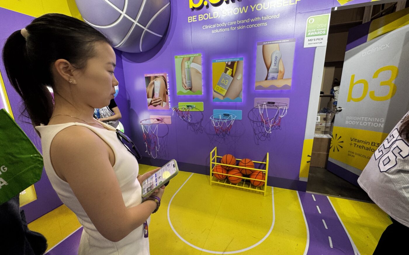 b.clinicx basketball challenge at Olive Young Festa LA 2026