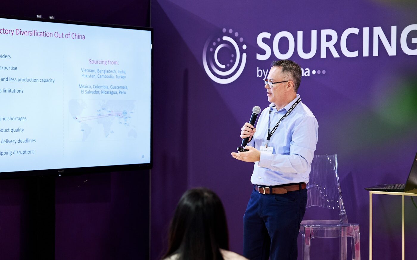 A fashion technology presentation at SOURCING by Informa Las Vegas